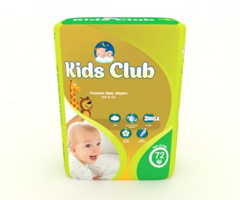 Подгузники Kids Club Mini (3-6кг) 72